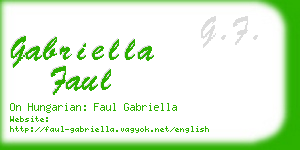 gabriella faul business card